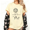 Adventurers Fight Againsts Dragon Print Cotton T-shirt Women Men Summer Casual Short Sleeve Round Neck Top Numerical Formula Tee
