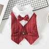 English Style Gentleman Dog Dress Puppy Suit with Tie for Formal Occasions Four Seasons Wedding Pet Photo Teddy Clothes