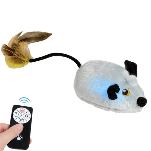 Automatic Interactive Mouse Cat Toy - USB Rechargeable Squeaky Toy