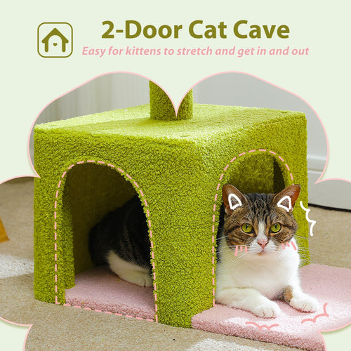Petepela Flower Cat Tree - 89cm Tower with Hammock & Condo