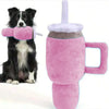 Pet Companion Pink Giant Tumbler Cup Plush Squeaky Dog Toy