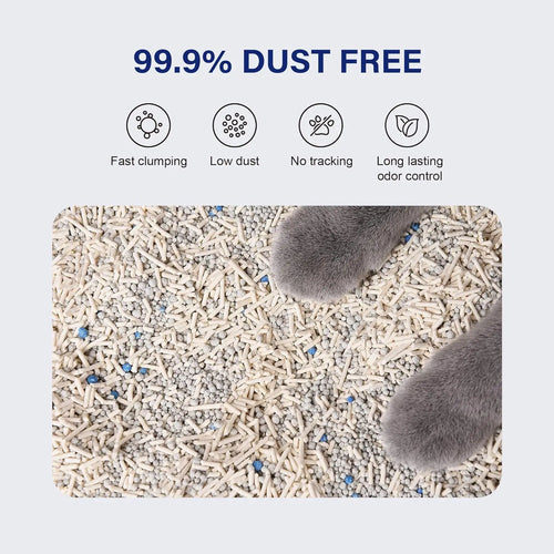 Petrichor Tofu & Bentonite Cat Litter | Quick Clumping, Low Dust, Odor Control, 6 lbs