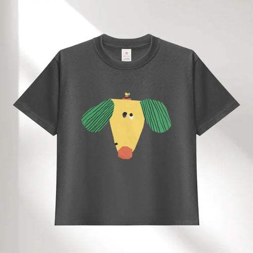 Boys Sun Flower T-shirts 2025 Summer Dog Tees for Kids Short-sleeve Girls Tops Cotton Children Shirts Baby Boys T Shirt