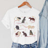 Rat T-Shirts Women Harajuku Animal Tops Summer Casual Fashion TShirts Vintage Paddy Print Women's Clothing Rat Female T-Shirts