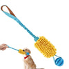 Interactive Squeaky Dog Rope Toy with Elastic Drawstring