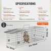 SucceBuy Live Animal Cage Trap - 24x8x8 Folding Humane Trap