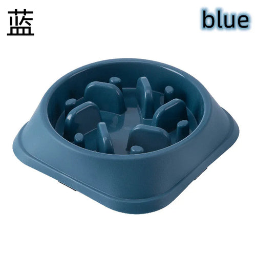 Anti-Choking Slow Feeder Dog Bowl - Non-Slip Plastic Maze Bowl