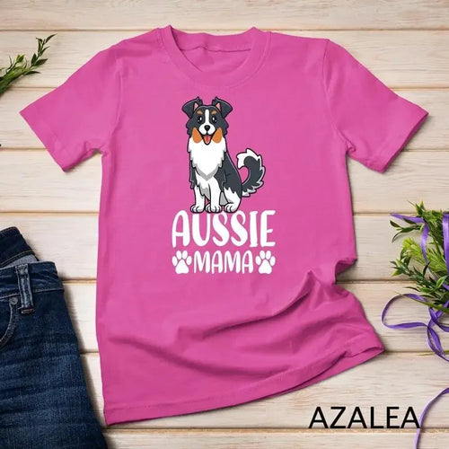 Aussie Mama Mother s Day Tee Australian Shepherd Dog Mom Unisex T shirt