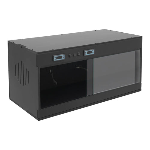 Reptile Lounge Habitat with Glass Sliding Door and Intelligent Thermostat 80*40*40cm Reptile Breeding Box LCD Reptile Pet  Box