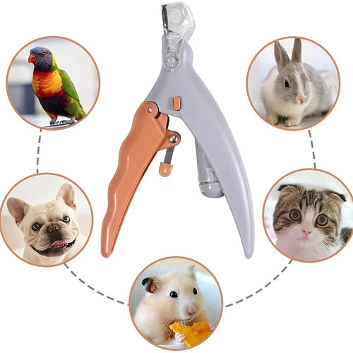 Pet Nail Clipper with LED Light and Nail Collector - Steel Blades