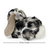 Gray Lop-Eared Rabbit Plush Toy, 10.6-inch Soft Simulated Rabbit Doll, Children's Day Gift, Home Bedroom Decoration