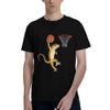 Leopard Gecko Playing Sports Lizard & Reptiles Basketball Men T-Shirt Clothes  Tees Short Sleeve fugees 100% Cotton