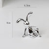Rabbit Figurine Long-Eared Rabbit Statue Home Office Desktop Decoration Car Central Control Easter Bunny Art Ornaments