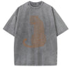 Leopard Tiger T-Shirt Vintage Washed Unisex Boho Animal T Shirt Men Women Nature Lover Tee Casual Round Neck Tops