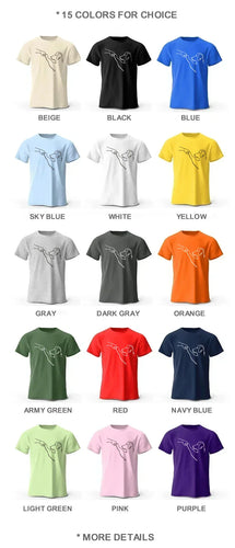 The Dog Friend Printed Modern Minimalist 100% Cotton T-Shirt, Lightweight Round Neck Short Sleeve Tee, Unisex Everyday Wear