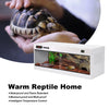 Stackable Reptile Terrarium, PVC Bearded Dragon Enclosure – Tempered Glass Tank for Amphibians Reptilians Arachnids Pets Habitat