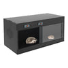 Reptile Lounge Habitat with Glass Sliding Door and Intelligent Thermostat 80*40*40cm Reptile Breeding Box LCD Reptile Pet  Box