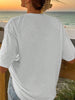Dachshund and letter print short-sleeved T-shirt Casual and versatile style Suitable for summer daily wear and going out