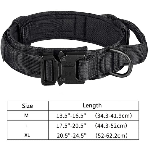 Tactical Military Dog Collar with Control Handle