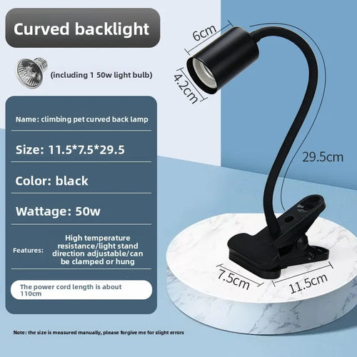 Reptile UVB Heating & Basking Light, Terrarium Insulation Lamp with Sterilization, Aquarium Sunlight Bulb for Reptile Tank