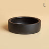 (BBQ4)Reptile Food Bowl Anti-Escape Ceramic Feeder Dish Black Reptile Water Bowl For Hermit Crab Gecko Chameleon Corn Snake