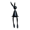 25cm Sitting Rabbit Figurine Long-legged Bunny Resin Statue Animal Sculpture Home Office Bookshelf Desktop Easter Decor Ornament