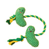 Dog Teeth Cleaning Toy Fruit Shape Bite Resistant Dog Plush Toy Built-in Sounder Can Bite Vocal Squeaky Dog Toy