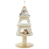PAWZ Road Christmas Cat Tree Tower - 3 Condos Green/White 135cm