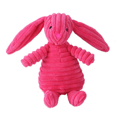 Corduroy Plush Animal Dog Toy: Choose Your Favorite Animal! Bite Resistant Squeaky Toys
