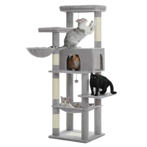 PAWZ Road Large Multi-Level Cat Tree - 186cm Wood Tower