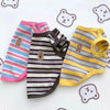 Dog Shirts Cotton Striped Puppy Sleeveless T-Shirts Spring Autumn Clothes for Small Dogs, Soft Breathable Stretchable Doggy Tee
