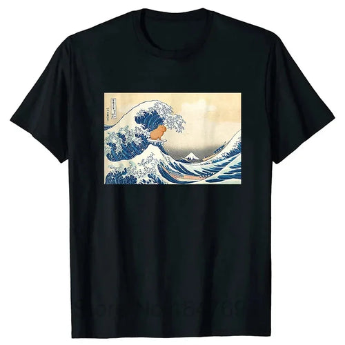 3D Printed Funny Capybara TShirt for WomenRetro Pattern T-Shirts Summer Casual Fashion Loose T-Shirts Round Neck Tops Streetwear