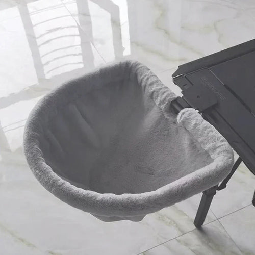 Cat Desk Bed One-Click Folding Sunken Design Space-Saving Semi-Circular Cat Desk Hammock Perch For Home Office Indoor Cats