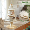 PAWZ Road Christmas Cat Tree Tower - 3 Condos Green/White 135cm