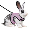 Harness with Leash Set for Rabbits Breathable Pet Vest for Rabbit Ferrets Guinea Pig Squirrel Adjustable Soft Small Pet Harness