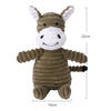 Corduroy Plush Animal Dog Toy: Choose Your Favorite Animal! Bite Resistant Squeaky Toys