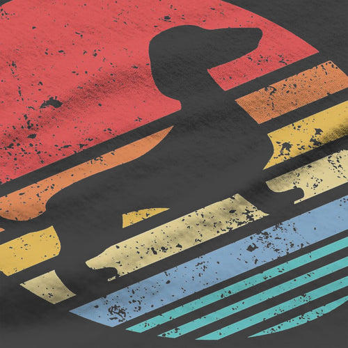 Dachshund Retro Sunset Daschund Unique Polyester TShirt Sausage Dog Comfortable Hip Hop Gift Idea  T Shirt Short Sleeve