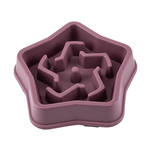Anti-Choking Slow Feeder Dog Bowl - Non-Slip Plastic Maze Bowl