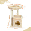 PEQULTI Cat Tree Tower with Condo and Sisal Scratching Posts