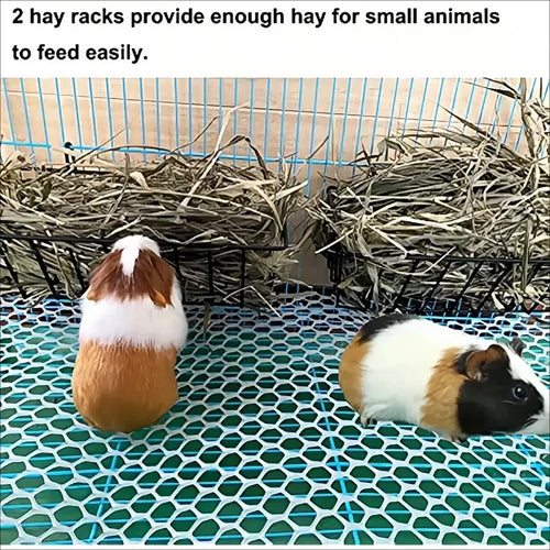 Metal Rabbit Hay Feeder Rack - 23x10x7.5cm Grass Holder