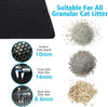 Cat Litter Mat 2-Layer Design Premium Sand Trapping Technology Waterproof Base Non-Slip Pet Floor Protector for Indoor Kittens