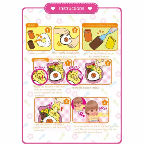 Rabbit Shape Pretend Play Food Set - Kawaii Lunch Box Toy