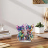 Colorful 2D Acrylic Cat Figurine - Modern Desktop Sculpture 9.8