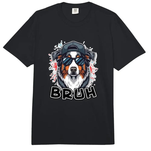 Australian Shepherd Bruh Dog Sunglasses Cool Aussie T-shirt For Men Women 100% Cotton T Shirts Short Sleeve Tops 0413-1