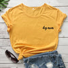 dog mum pocket tshirt cute women short sleeve dog mom tee shirt top