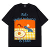 Rats Spelled Backwards Is Star Funny Rat Cooking Meme Tees Men Women Summer Cotton T-shirts Short-sleeved Loose Hip-hop T-shirts