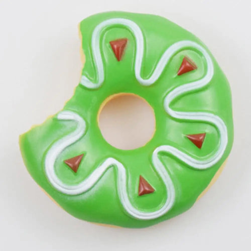Dog Squeak Chew Toy - Plush Donut Burger Ice Cream Style