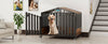 Heavy Duty Dog Crate Furniture with Wheels for Large Dogs