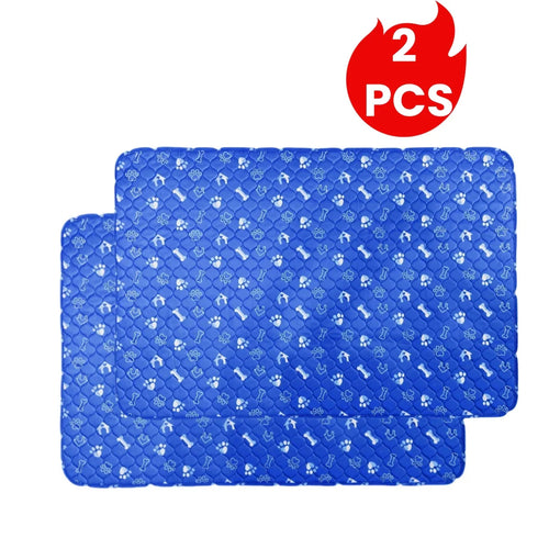 2pcs Large Pet Dog Pee Pads,Reusable Dogs Puppy Pads Pet Training Pads for Dogs, Absorbent and Leak-Proof Whelping Pads,Size:M