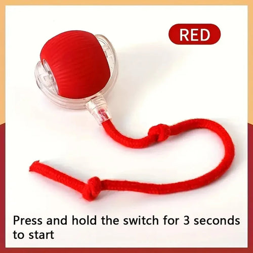 Automatic Smart Cat Toy Ball Interactive Electric Rolling Teaser USB Rechargeable Moving Bouncing Ball for Kittens Birthday Gift